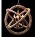 Circular Hemp Ropes and Iron Cluster Pendant Light with LED Bulbs
