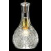 Etched Clear Glass Mini Pendant Light with LED Bulb