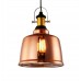 Industrial Copper Dome Large Pendant Light with LED Filament Bulb