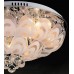 Flowery Crystal and Glass Close-to-ceiling Light with In-built Multi-colour LED